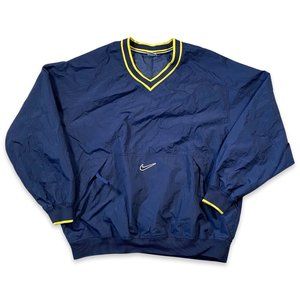Vintage 90s Nike Navy Blue Pullover Windbreaker